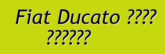Fiat Ducato መኪና። ግምገማዎች