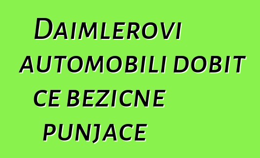 Daimlerovi automobili dobit će bežične punjače