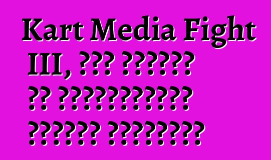 Kart Media Fight III, կամ ինչպես են լրագրողները վազում կարթերով