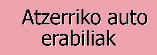 Atzerriko auto erabiliak