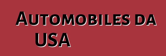 Automobiles da USA