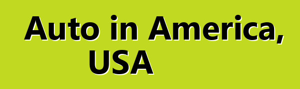 Auto in America, USA