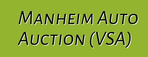 Manheim Auto Auction (VSA)