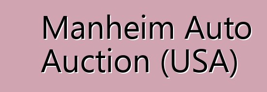Manheim Auto Auction (USA)