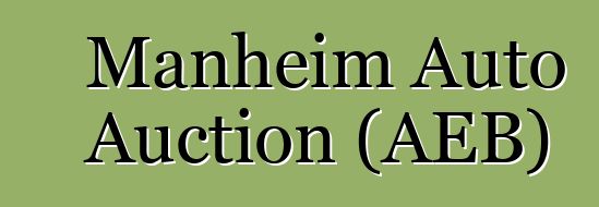Manheim Auto Auction (AEB)