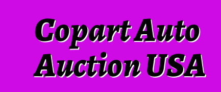 Copart Auto Auction USA