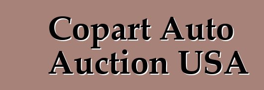 Copart Auto Auction USA