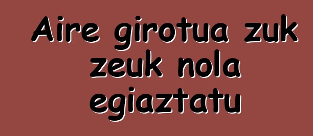 Aire girotua zuk zeuk nola egiaztatu
