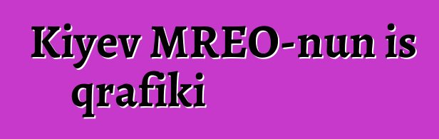 Kiyev MREO-nun iş qrafiki