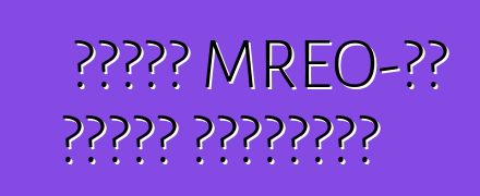 কিভের MREO-এর কাজের সময়সূচী