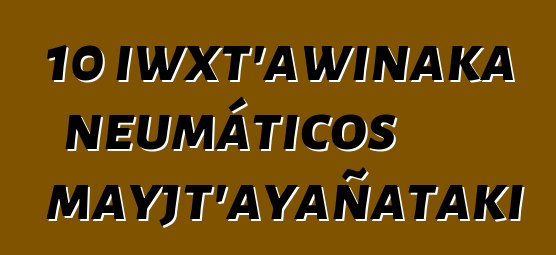 10 iwxt’awinaka neumáticos mayjt’ayañataki