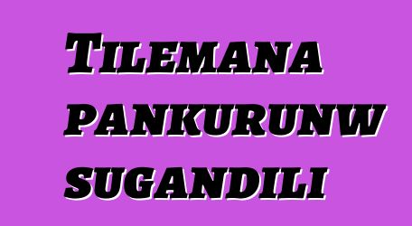 Tilemana pankurunw sugandili