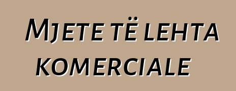 Mjete të lehta komerciale