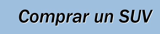 Comprar un SUV