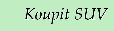 Koupit SUV