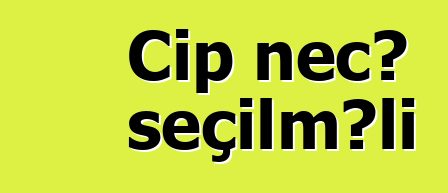 Cip necə seçilməli