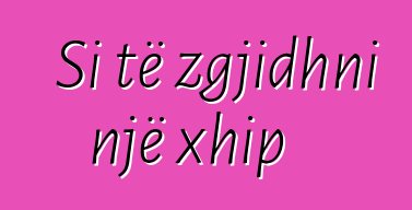 Si të zgjidhni një xhip