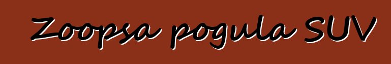 Zoopsa pogula SUV