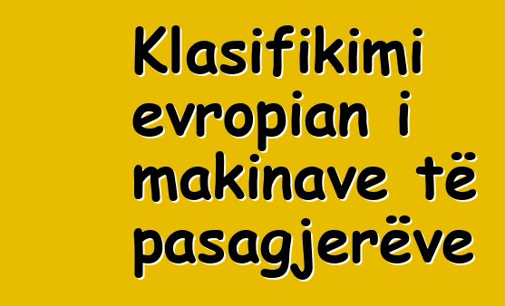 Klasifikimi evropian i makinave të pasagjerëve