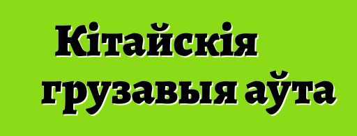 Кітайскія грузавыя аўта