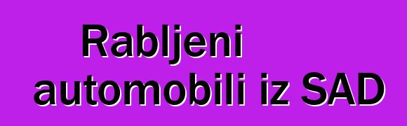 Rabljeni automobili iz SAD