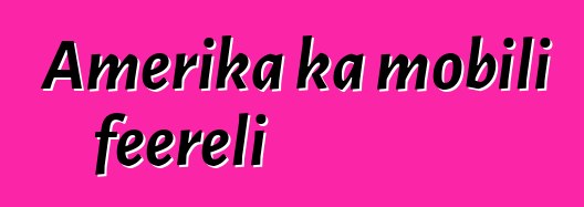 Amerika ka mobili feereli