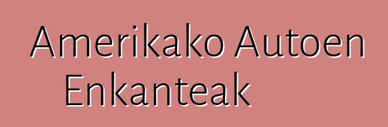 Amerikako Autoen Enkanteak