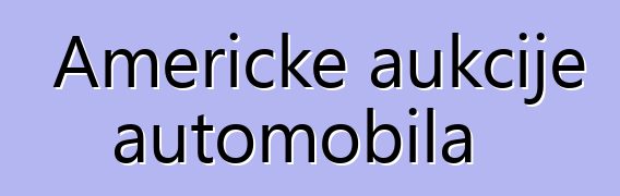 Američke aukcije automobila
