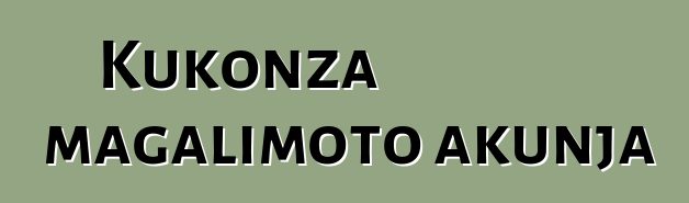 Kukonza magalimoto akunja