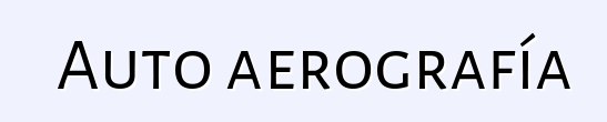 Auto aerografía