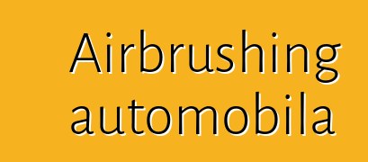 Airbrushing automobila