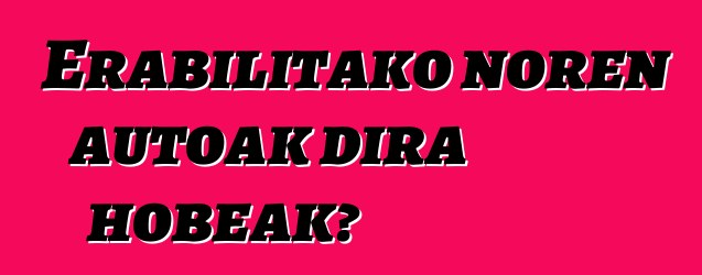 Erabilitako noren autoak dira hobeak?