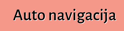 Auto navigacija