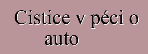 Čističe v péči o auto