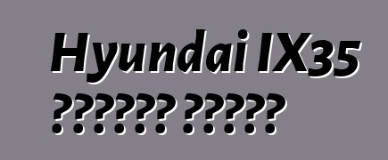 Hyundai IX35 গাড়ি। রিভিউ