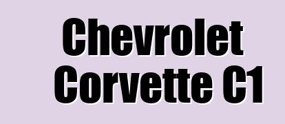 Chevrolet Corvette C1
