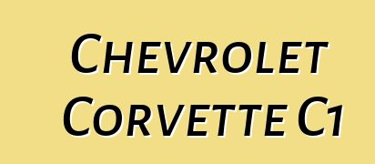 Chevrolet Corvette C1