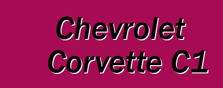 Chevrolet Corvette C1