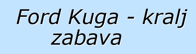 Ford Kuga - kralj zabava