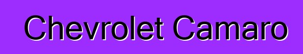 Chevrolet Camaro