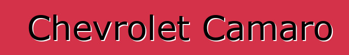 Chevrolet Camaro