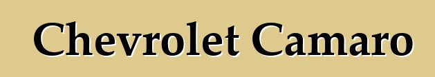 Chevrolet Camaro