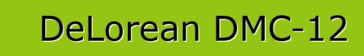 DeLorean DMC-12