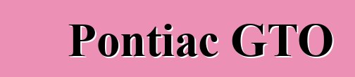 Pontiac GTO