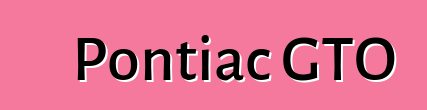 Pontiac GTO