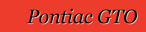Pontiac GTO