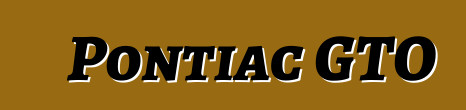 Pontiac GTO