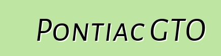 Pontiac GTO