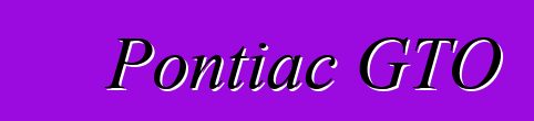Pontiac GTO