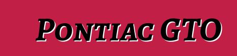 Pontiac GTO